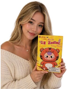Baby Three 12 Zodiac Plush Blind Box Sealed Kawaii Collectible Anime Art Toy New